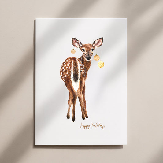 Deer Christmas Card