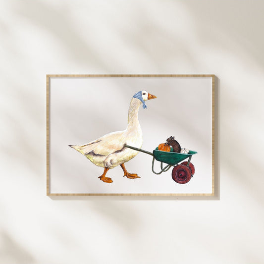 Autumn Goose Art Print