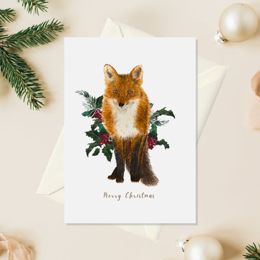 Fox Christmas Card