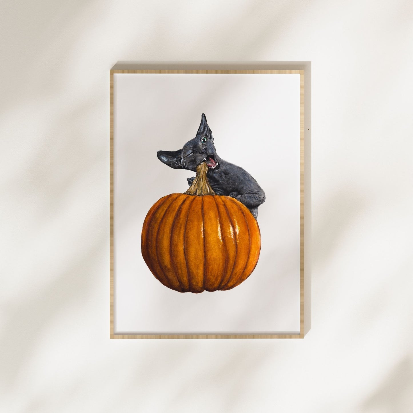 Fall Cat Art Print