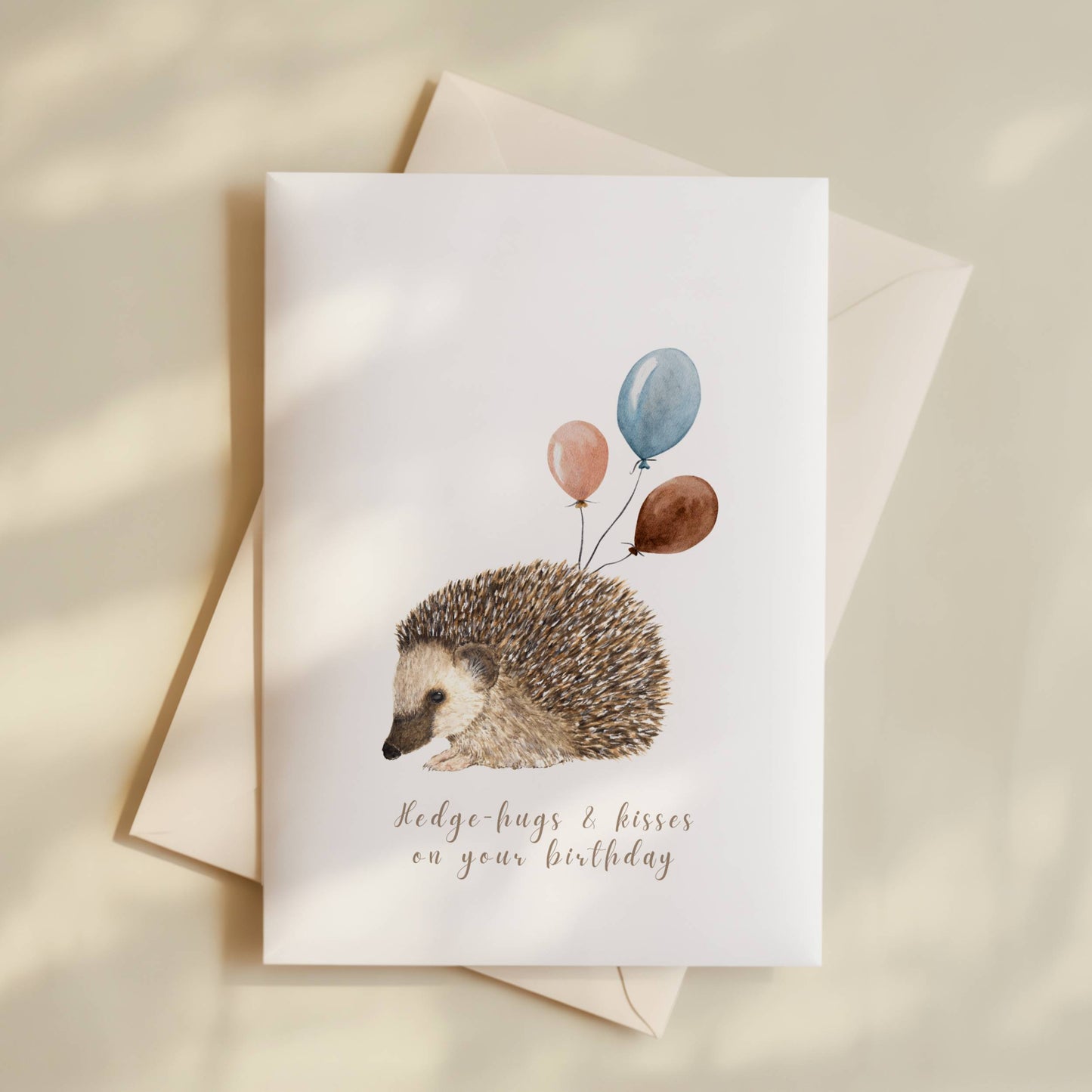 Hedgehog Birthday Card