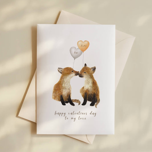 Personalised Name Valentine's Day Card