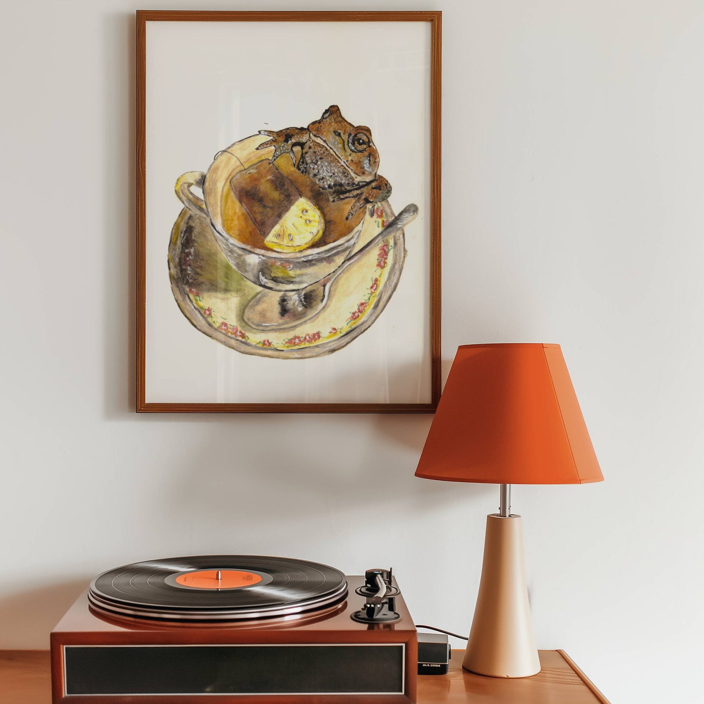 Funny Frog Art Print