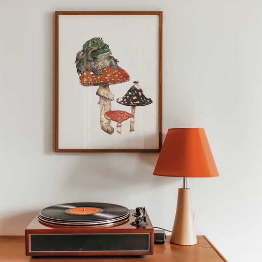 Frog Couple Art Print