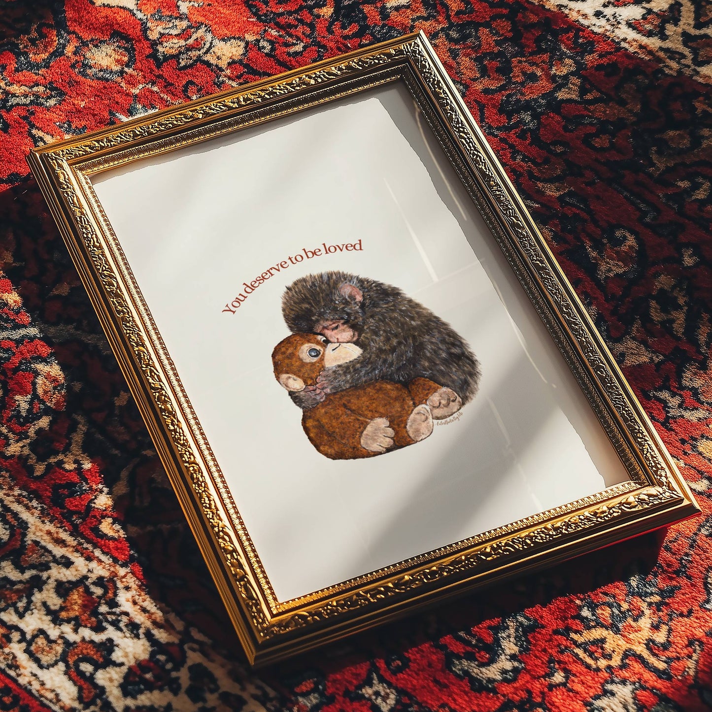 Punch The Monkey Art Print