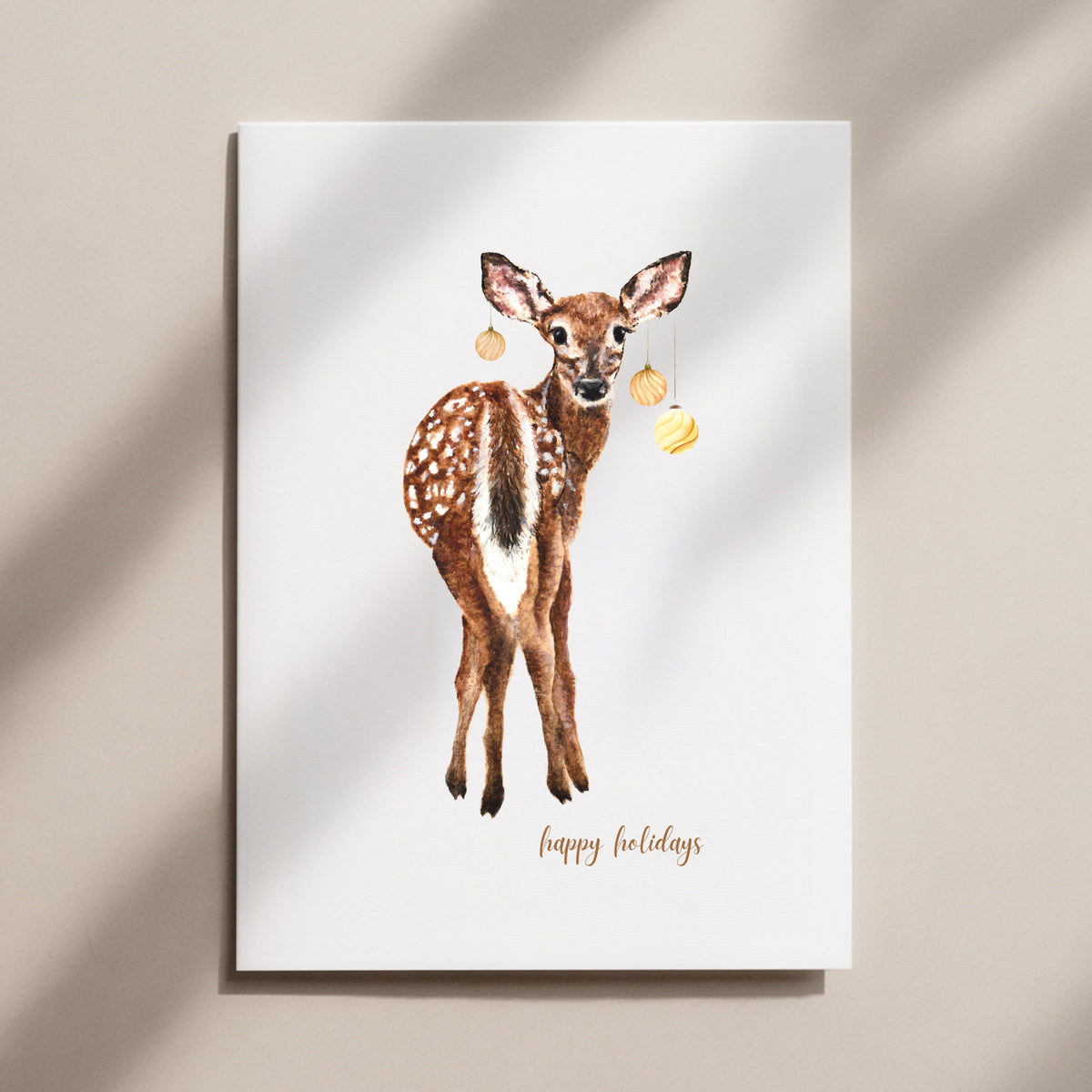 Deer Christmas Card