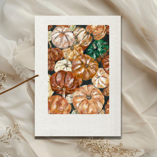 Pumpkins Art Print