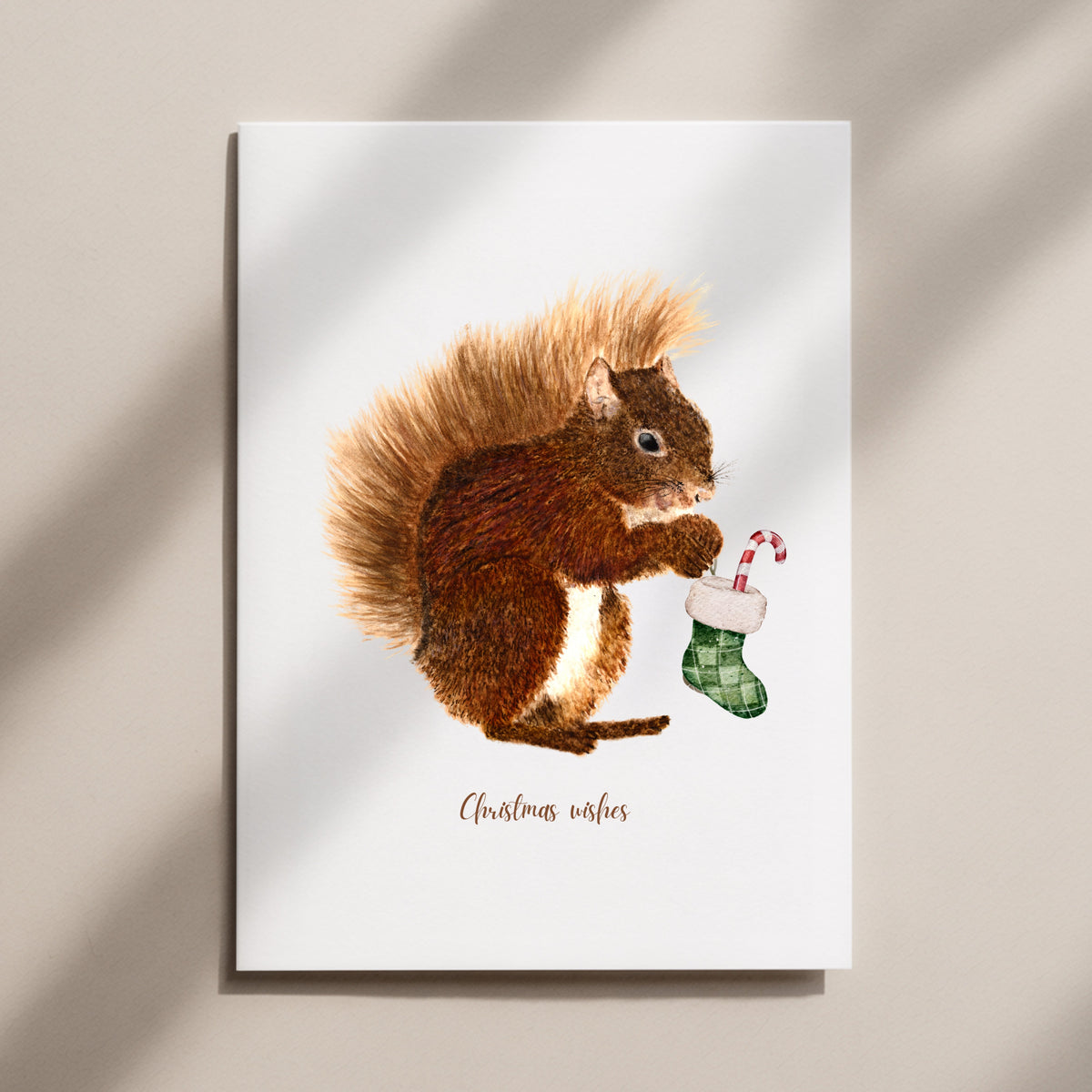 Squirrel Christmas Card