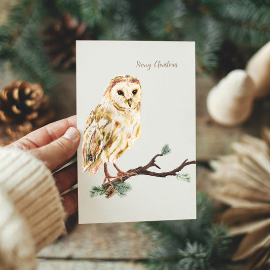Owl Christmas Card
