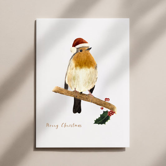 Red Robin Christmas Card