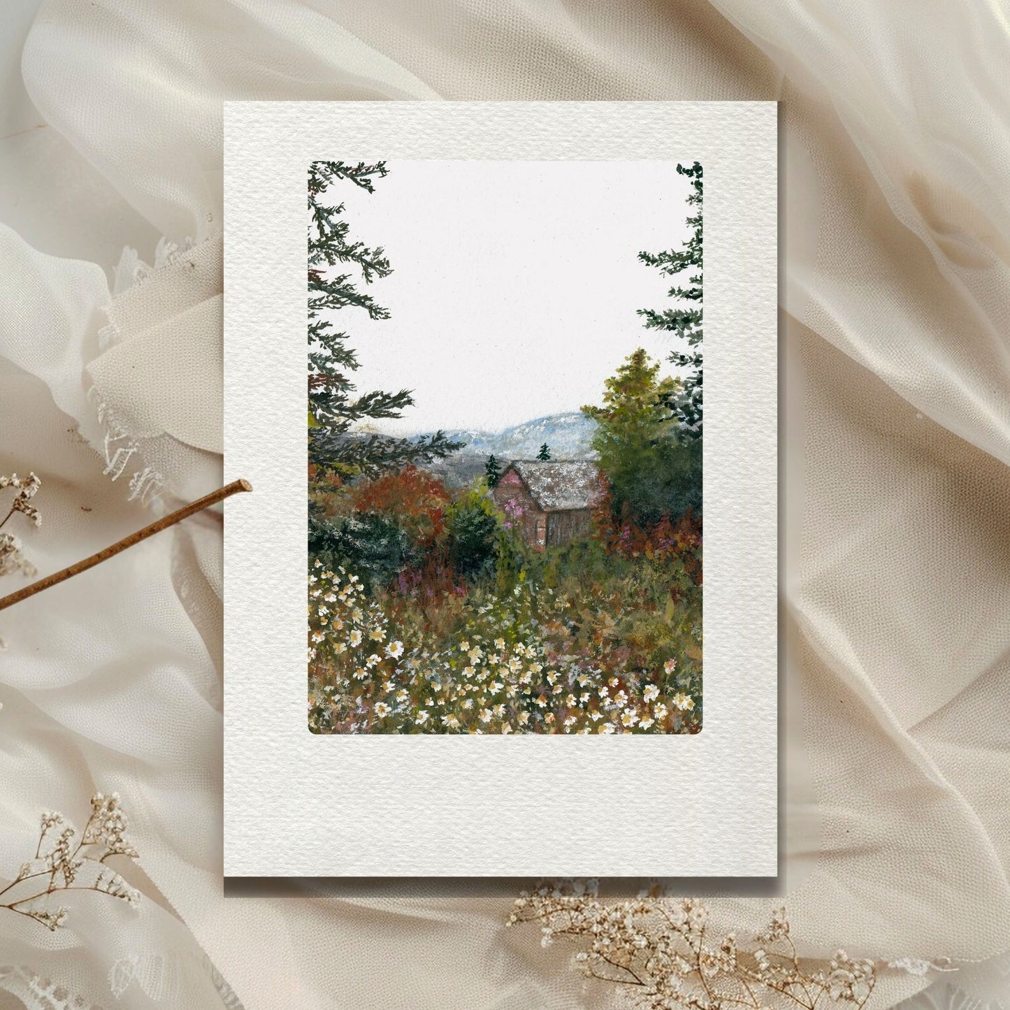 Meadow Landscape Art Print