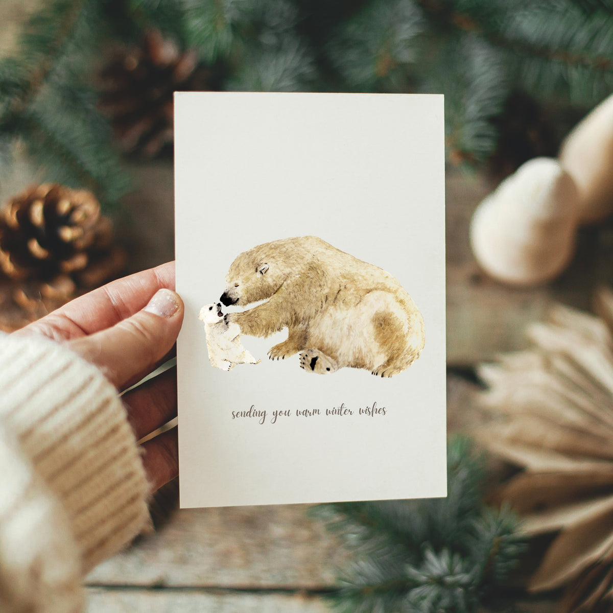 Polar Bear Christmas Card