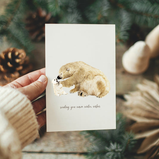 Polar Bear Christmas Card