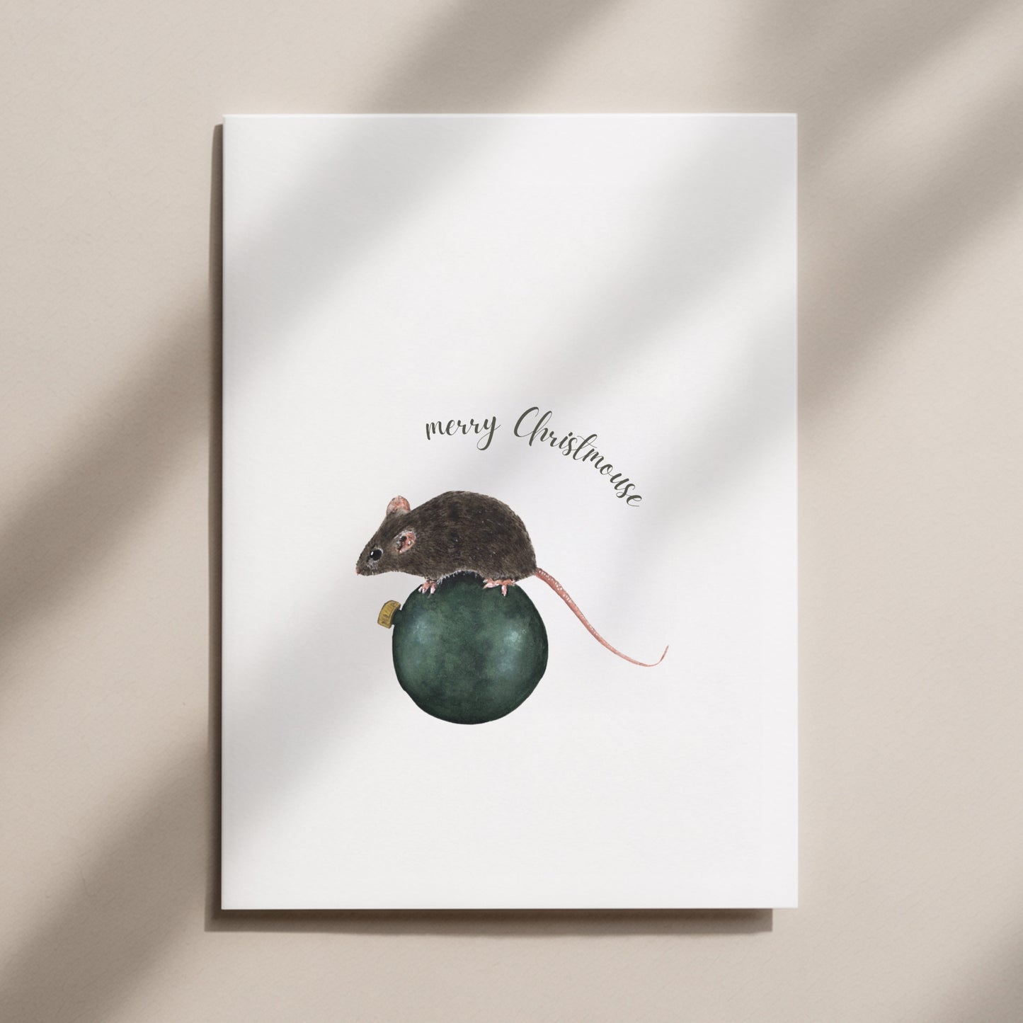 Mouse Christmas Card