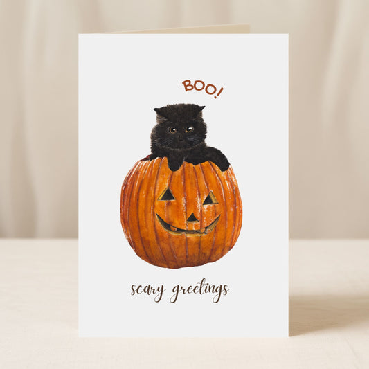 Kitten Halloween Card