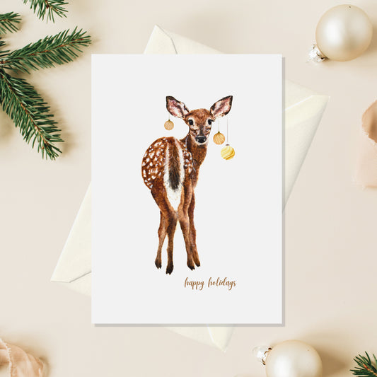 Deer Christmas Card