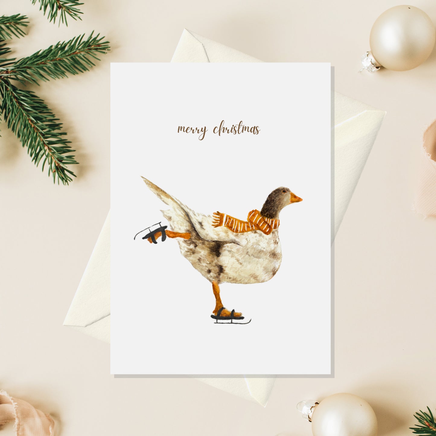 Duck Christmas Card