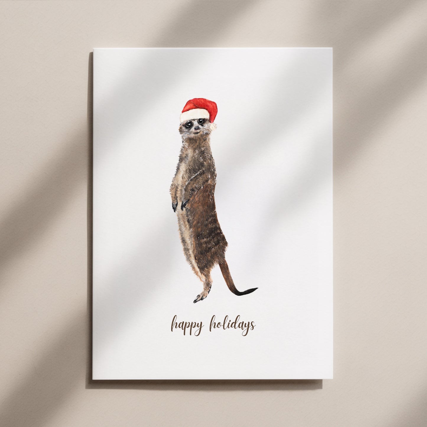 Meerkat Christmas Card