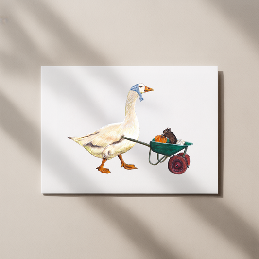 Autumn Goose Card