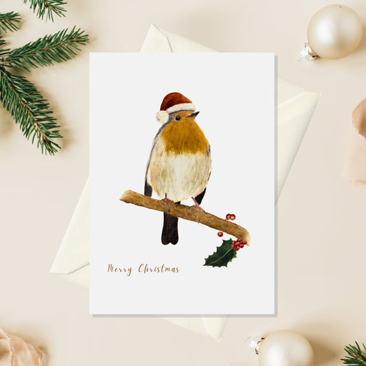 Red Robin Christmas Card