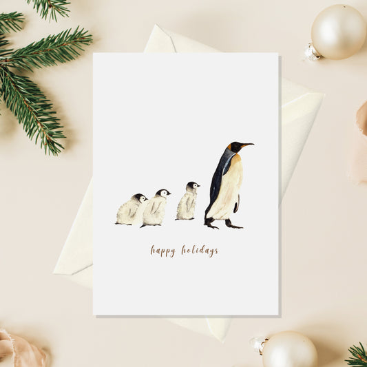 Penguins Christmas Card
