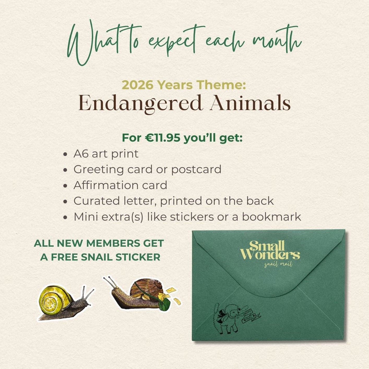 Small Wonders Snail Mail