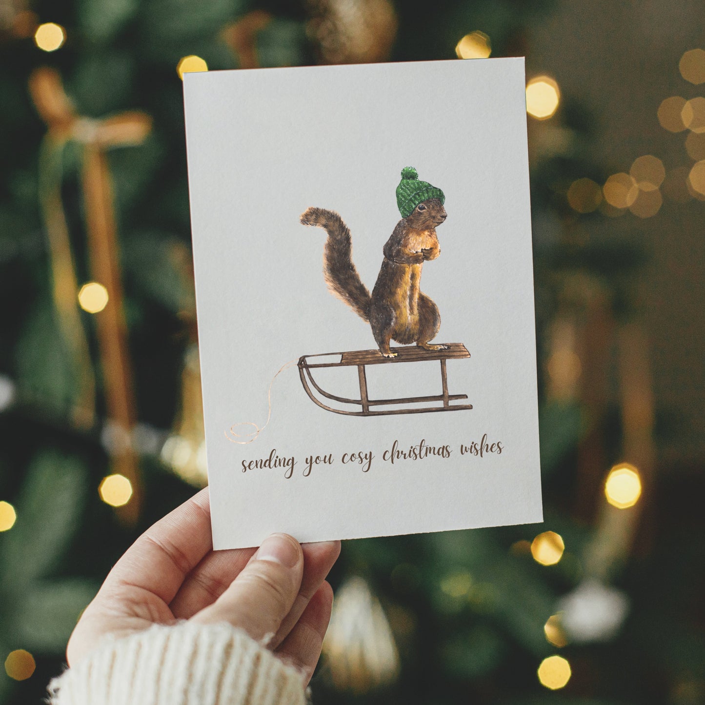Squirrel Christmas Card