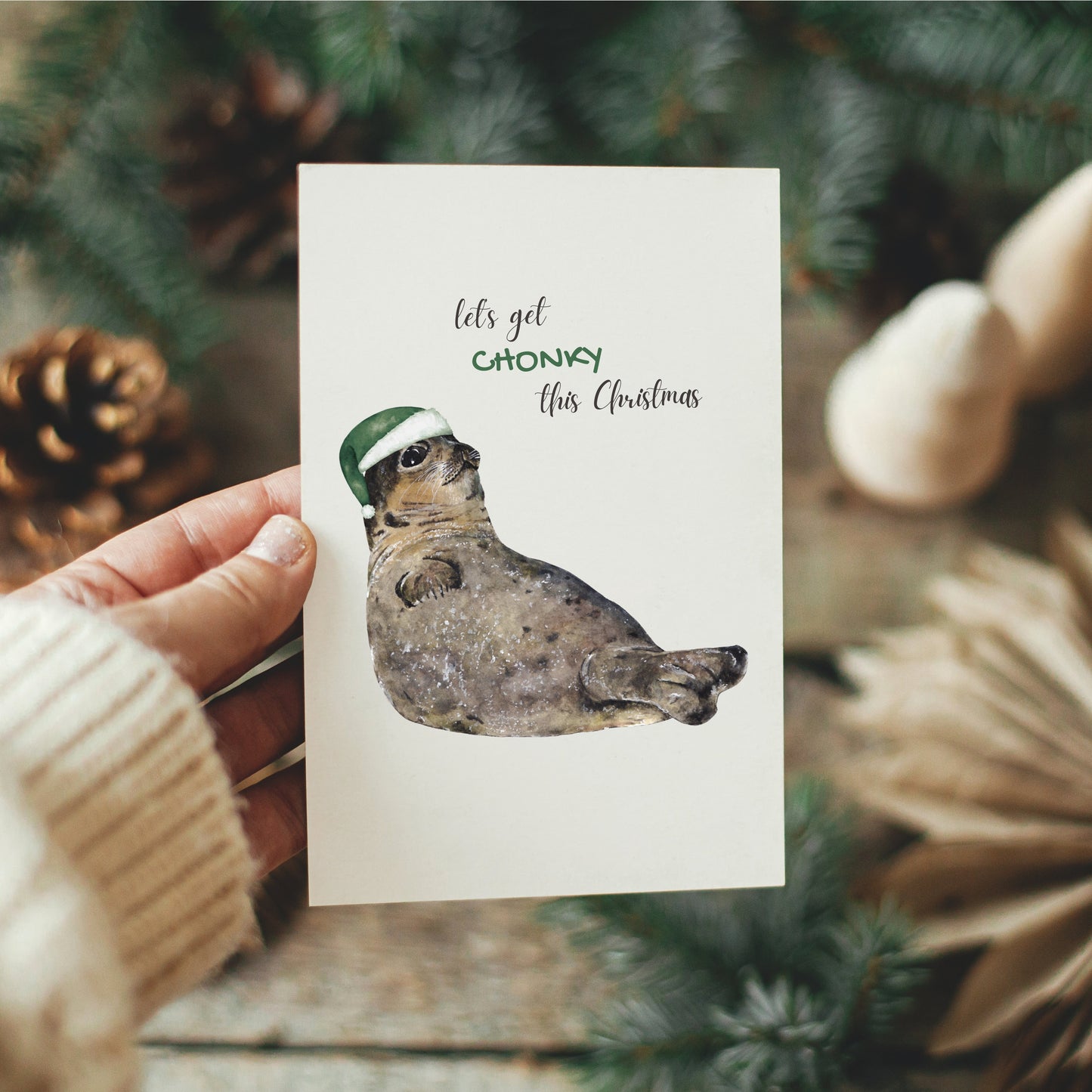 Seal Christmas Card