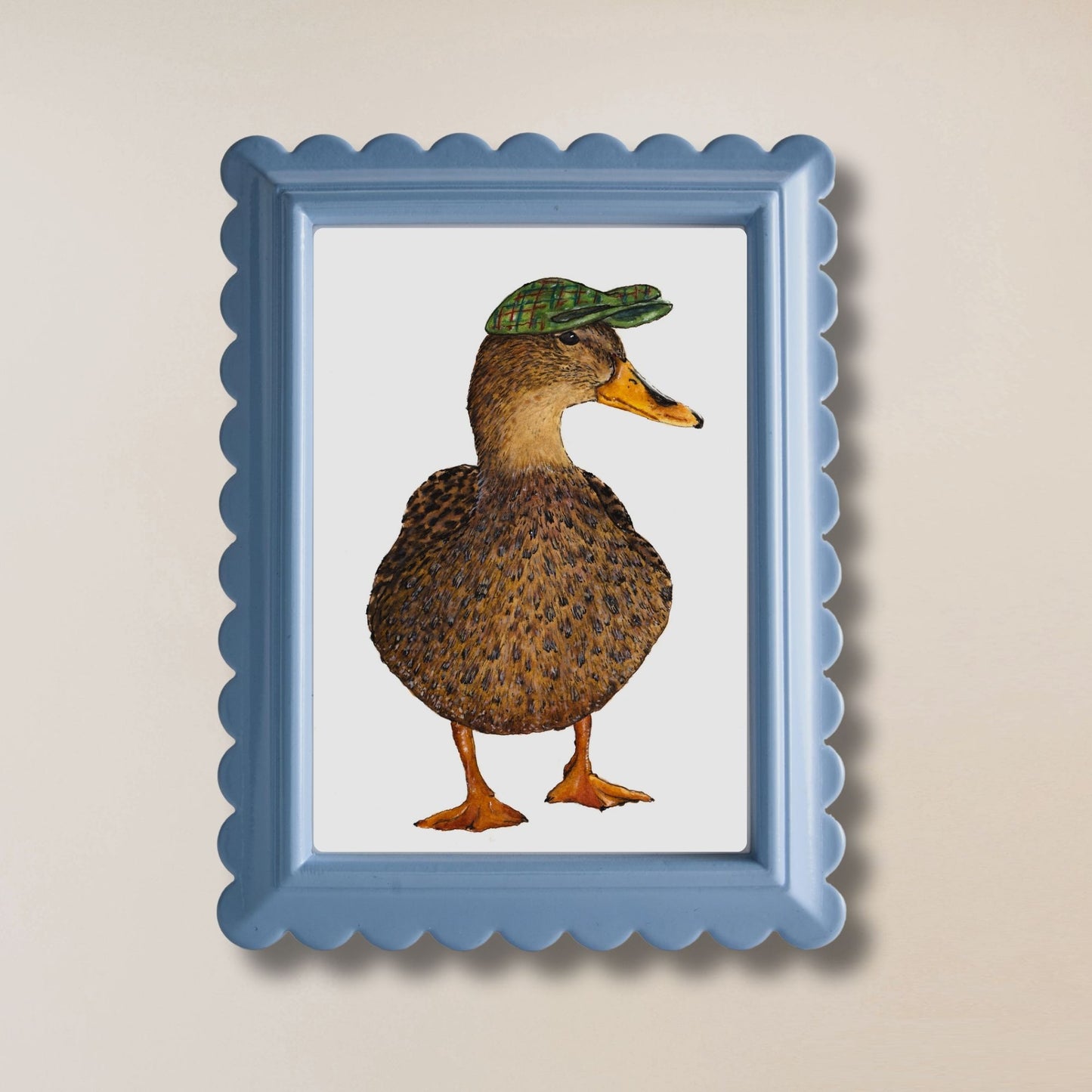 Duck with Hat Art Print