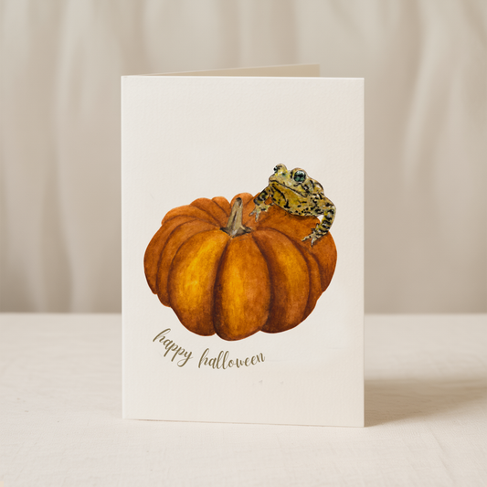 Frog Halloween Card