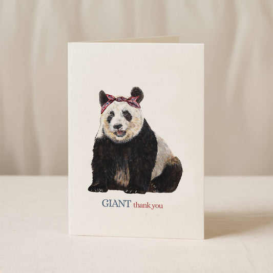 Giant Panda Thank You Card