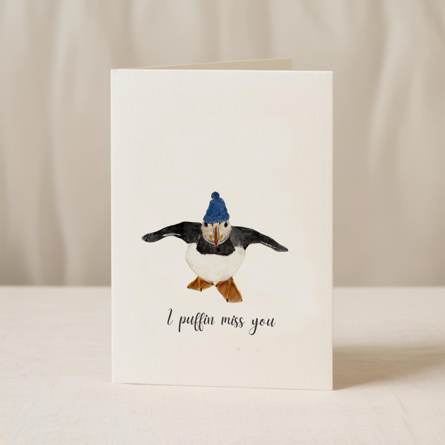 I Puffin Miss You Card