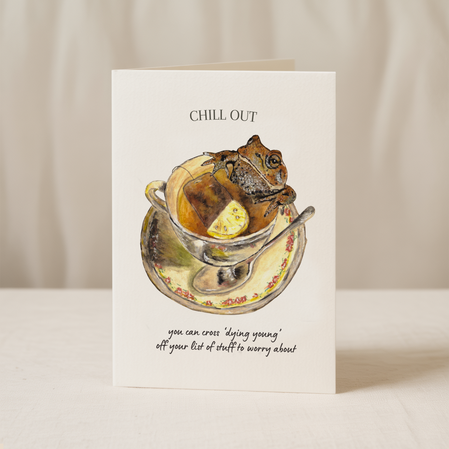 Funny Frog Birthday Card