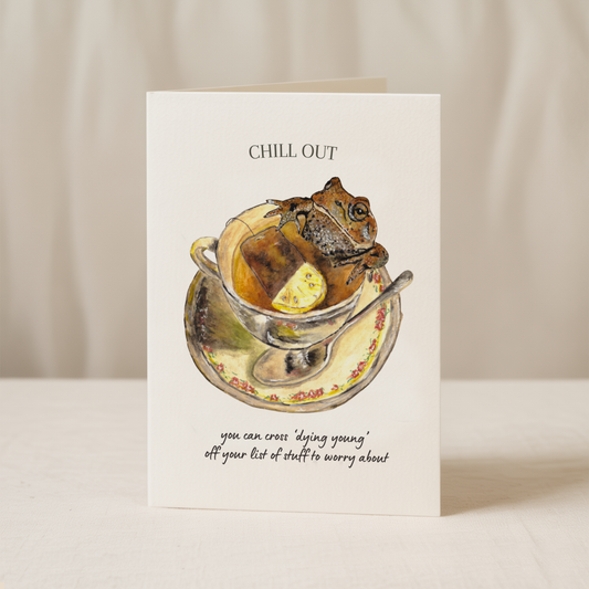 Funny Frog Birthday Card