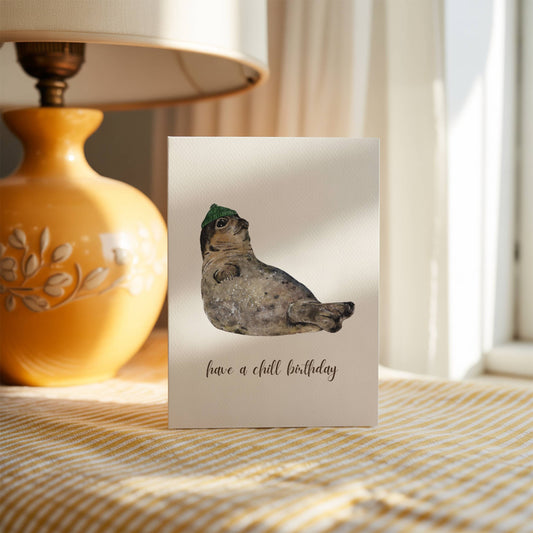 Funny Seal Birthday Card