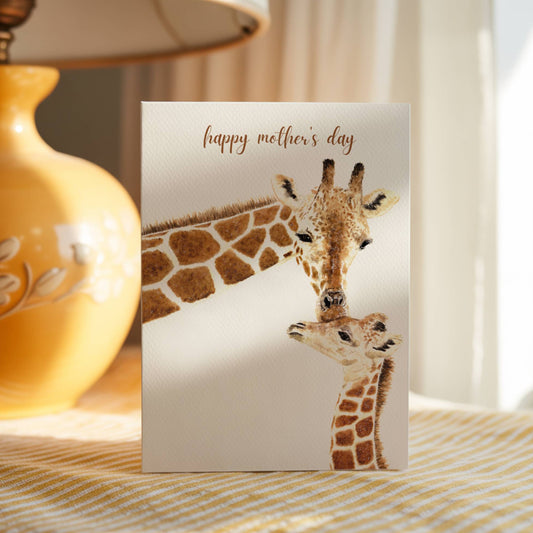 Giraffe Mother's Day Card