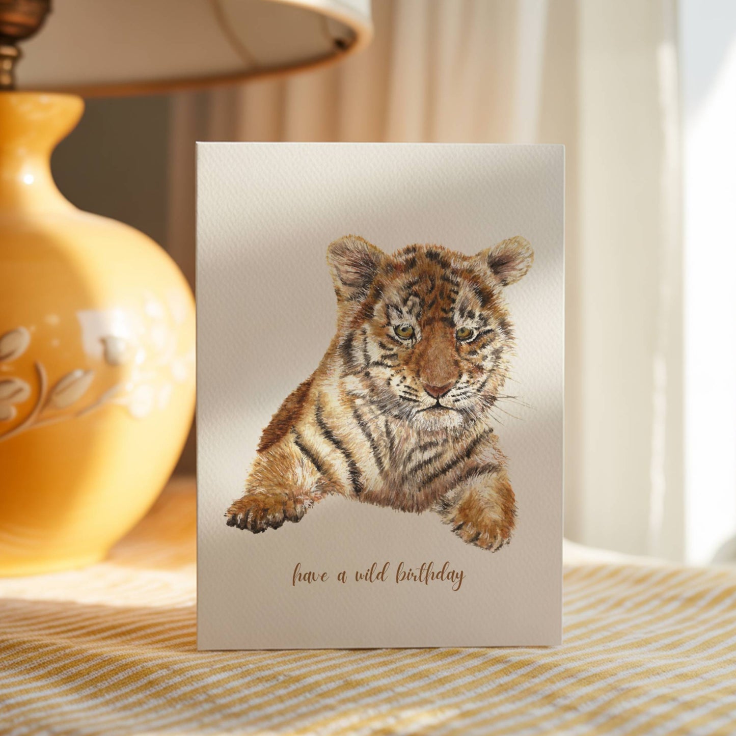 Tiger Birthday Card