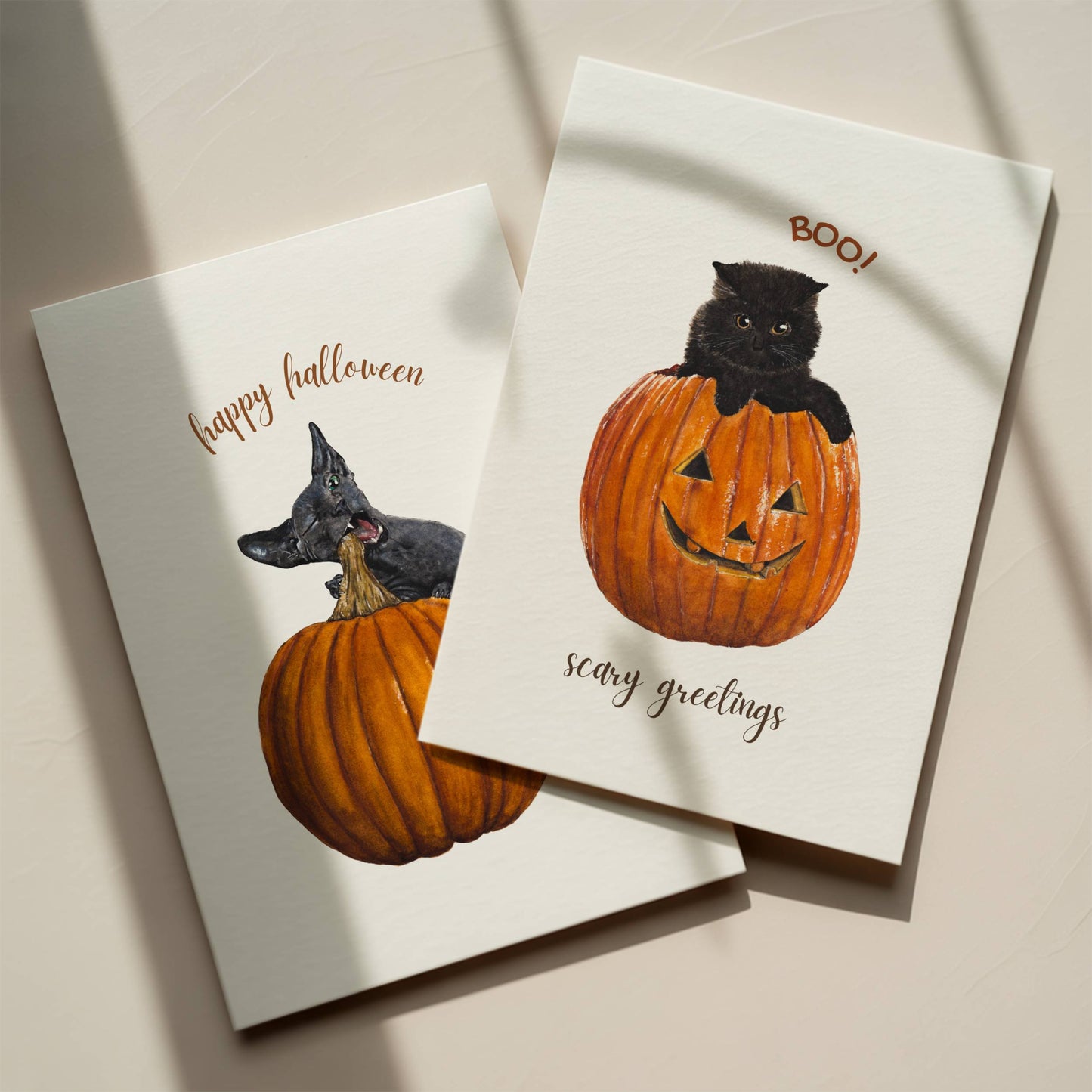 Cat Halloween Card