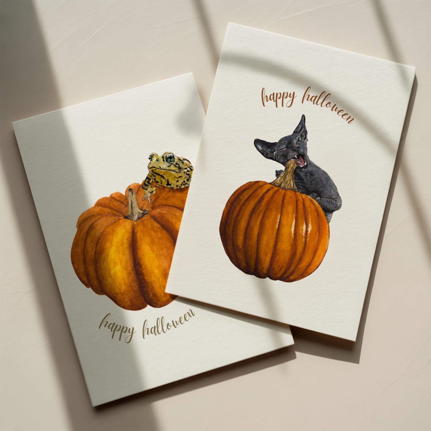 Frog Halloween Card