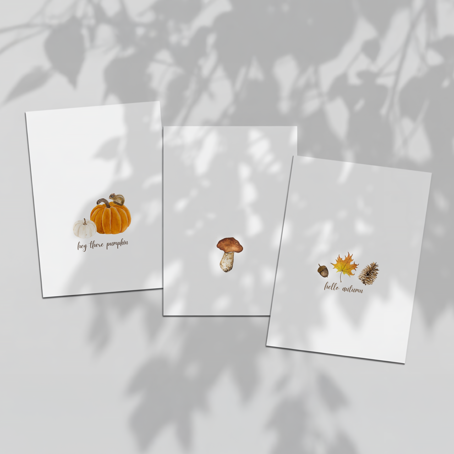 Chipmunk Fall Card
