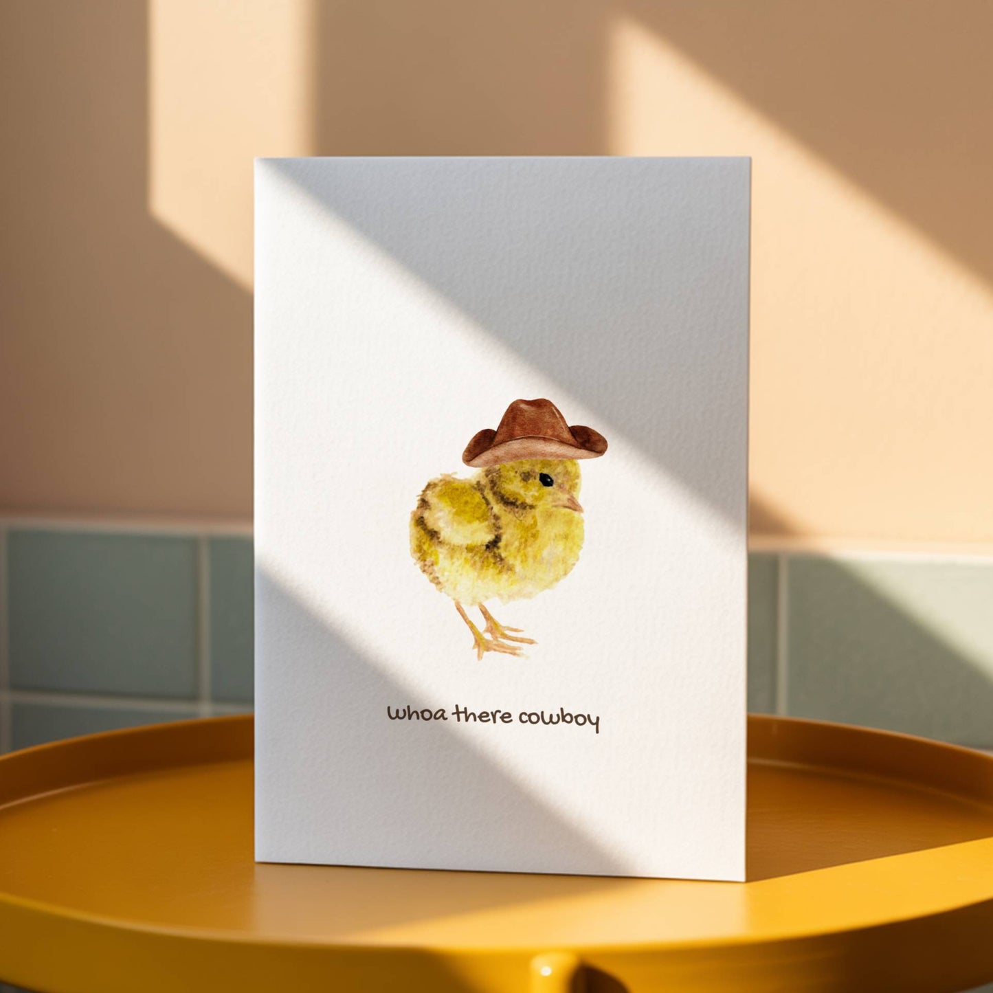 Funny Cowboy Chick Card