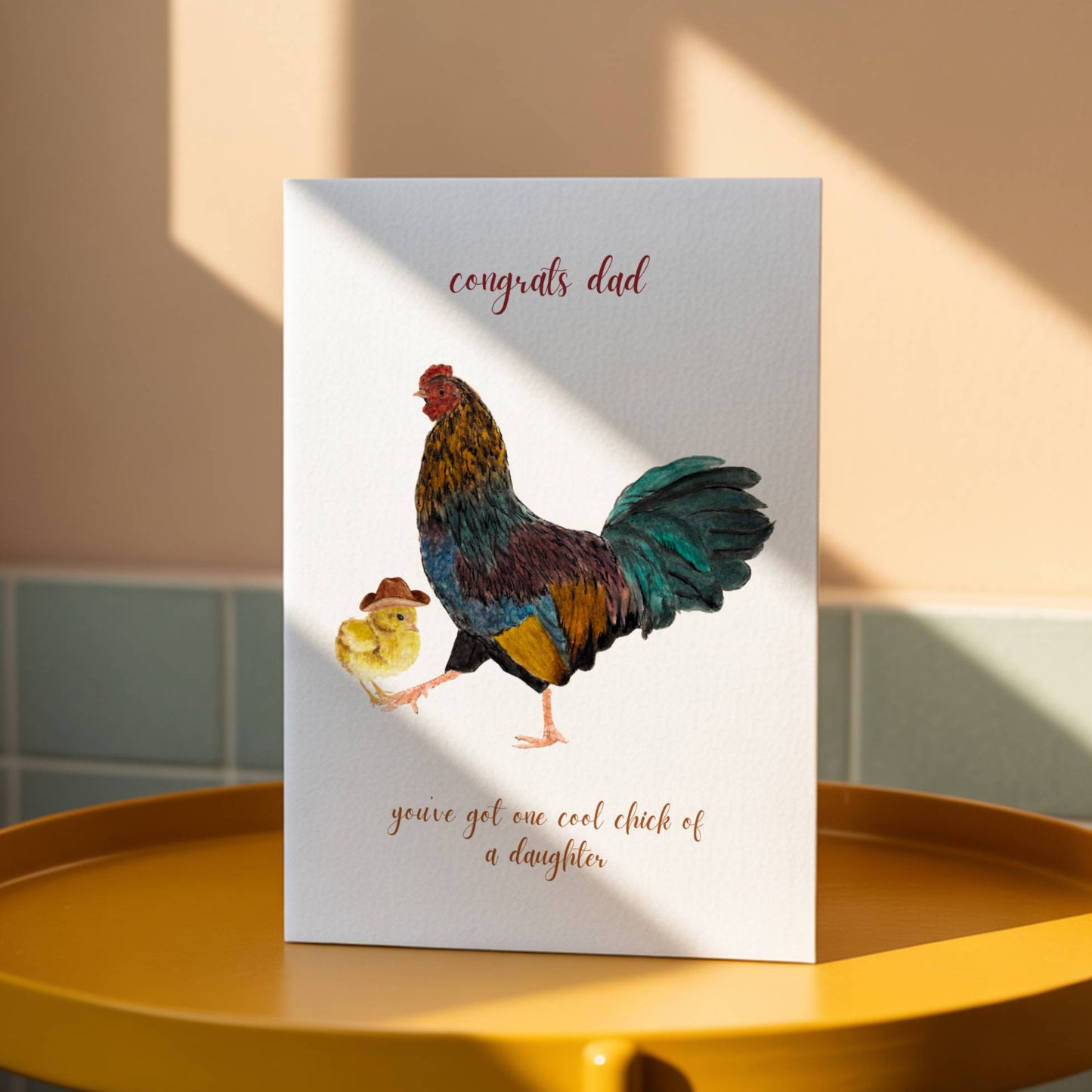 Funny Chicken Father's Day Card