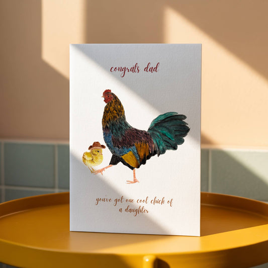 Funny Chicken Father's Day Card
