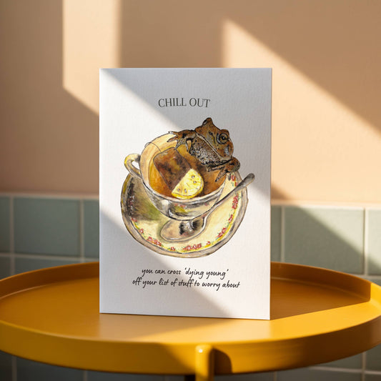 Funny Frog Birthday Card
