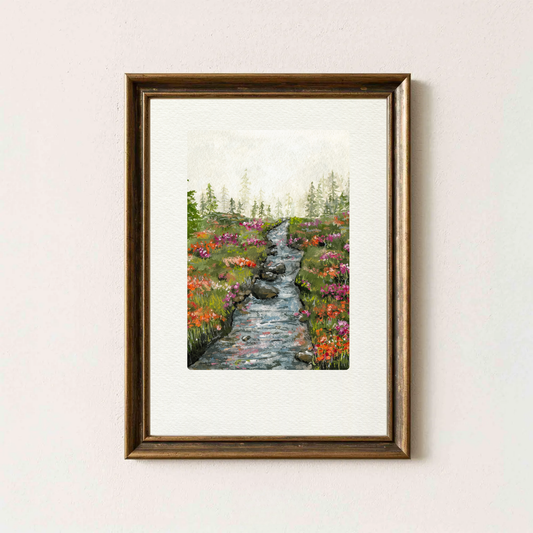 Misty River Art Print