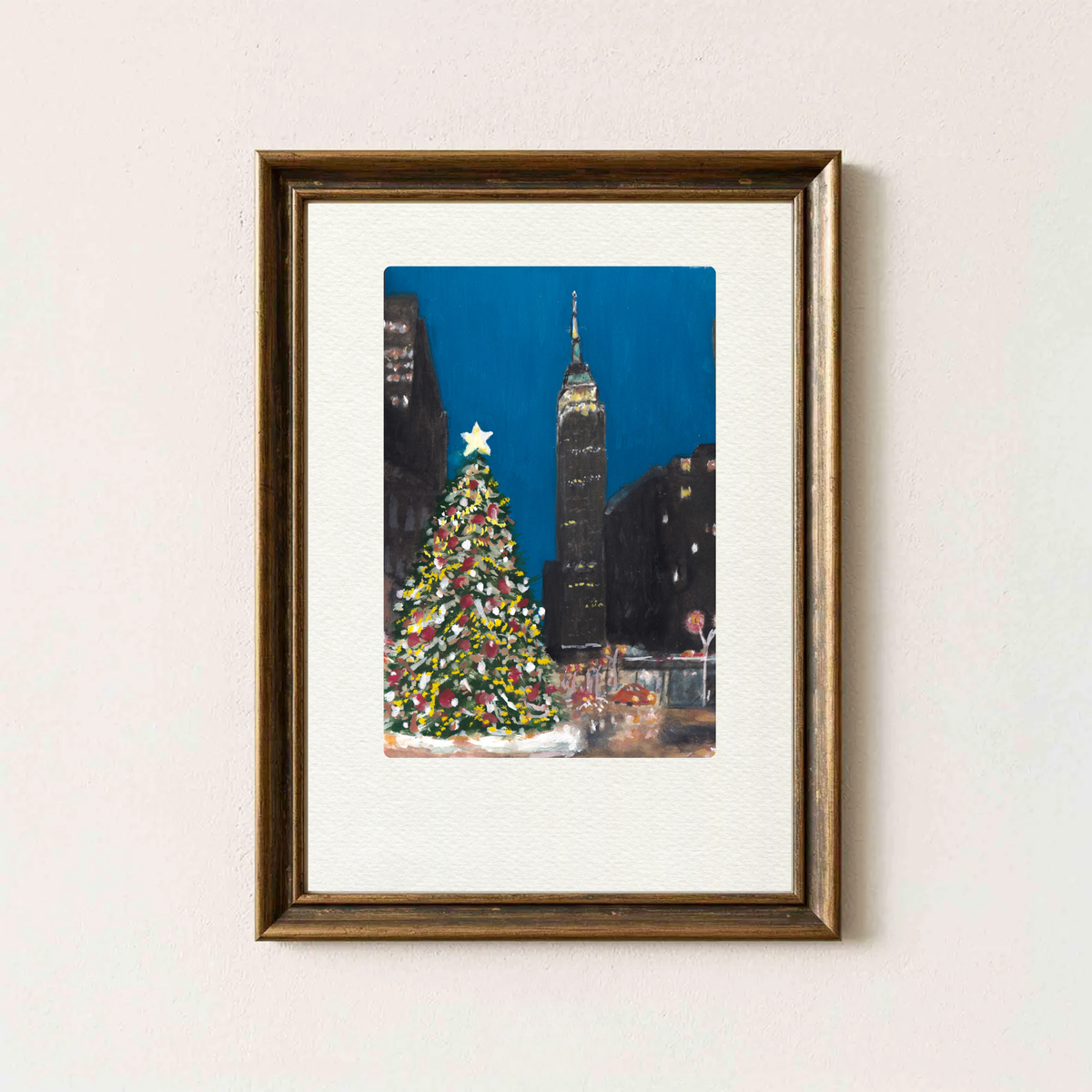 Christmas in NYC Art Print
