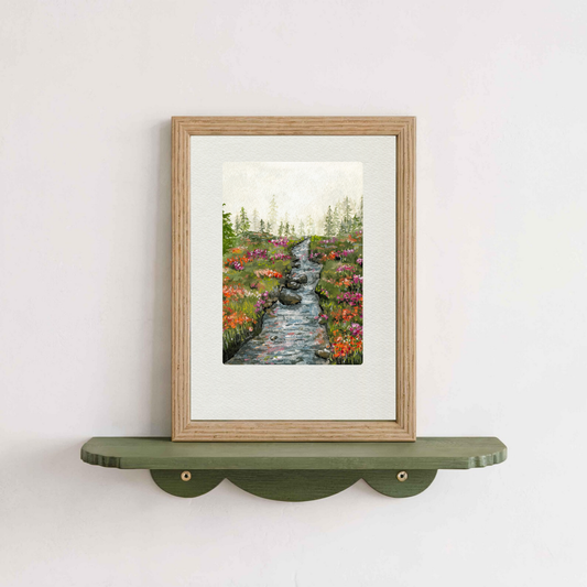 Misty River Art Print