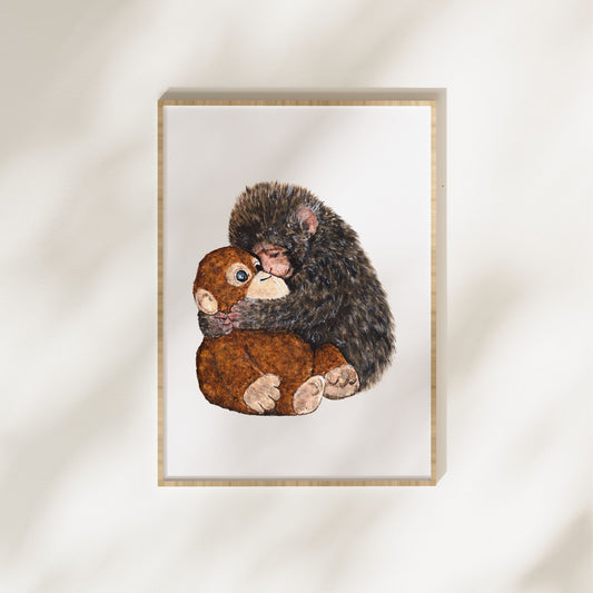 Punch The Monkey Art Print