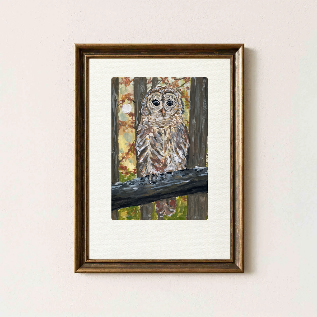Forest Owl Art Print