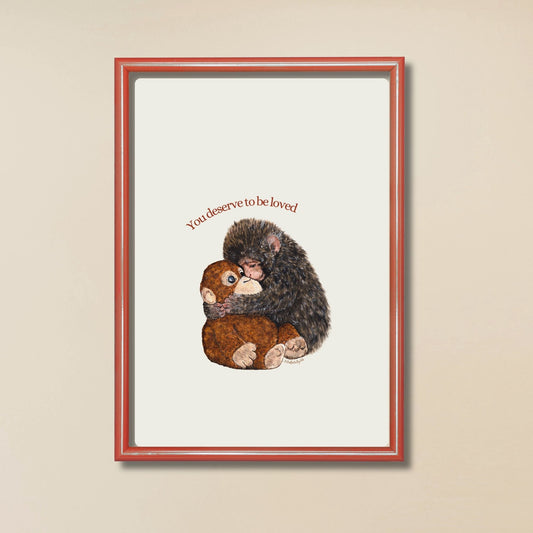 Punch The Monkey Art Print